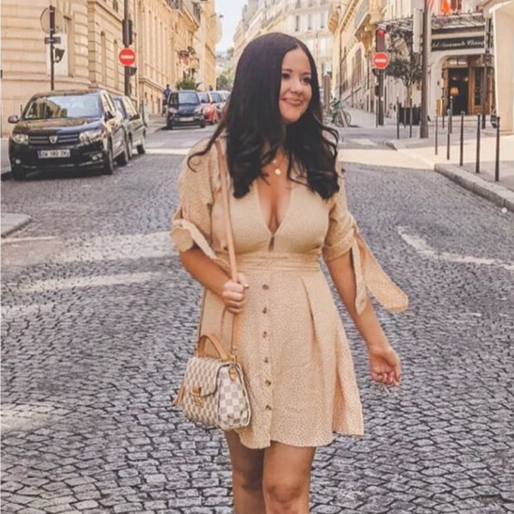 Faithfull the Brand Yellow Dot Dress — barely worn